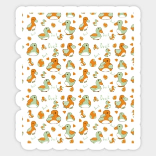 The Classic Ducks Loop Pattern Sticker